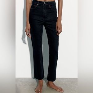 ZARA Black High Rise Jeans